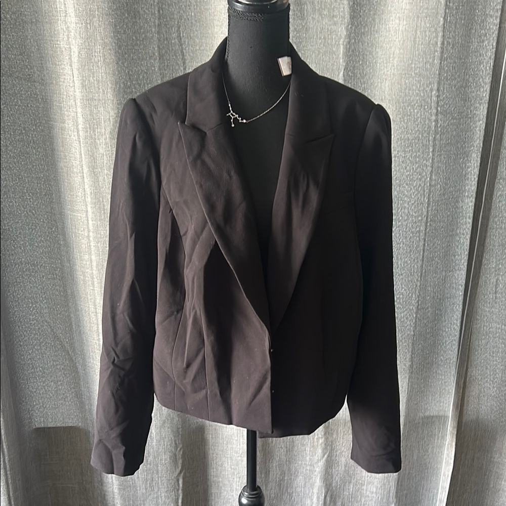 White House Black Market Black Blazer Design